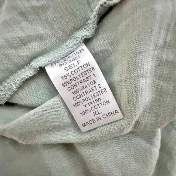 GOGIO + PLUS | NWT Boutique Blouse Crochet Boho Detail Ruffle Dolman | Size XL - Picture 9 of 10